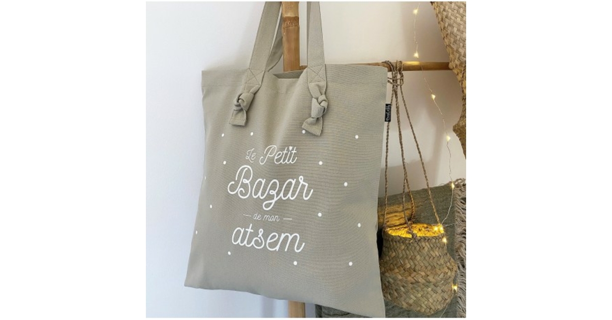 Sac tote bag le petit bazar de mon atsem